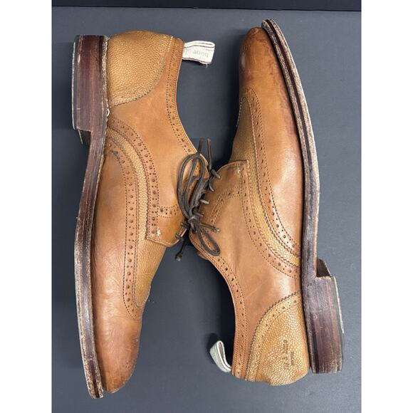 Grenson Rag Bone Brogue Oxford Mens 12 Shoes Bedford Weld Leather Made England - Picture 8 of 15